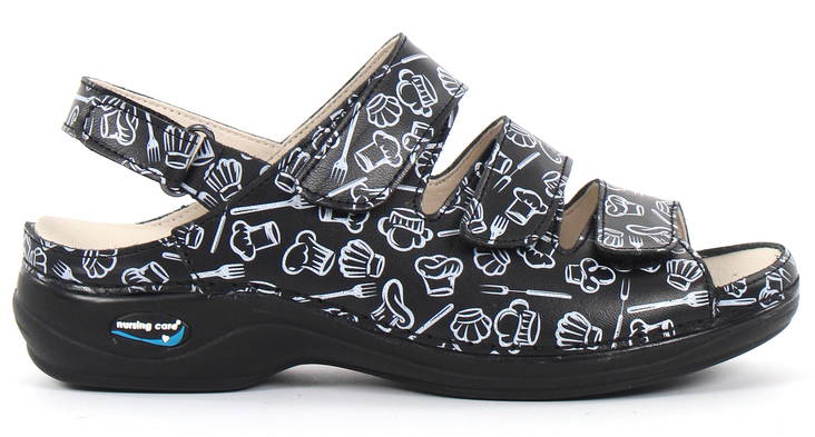 Maskintvättbara Sandaler Läder Kitchen-11 - Arbetsskor för damer - 122640 - 1