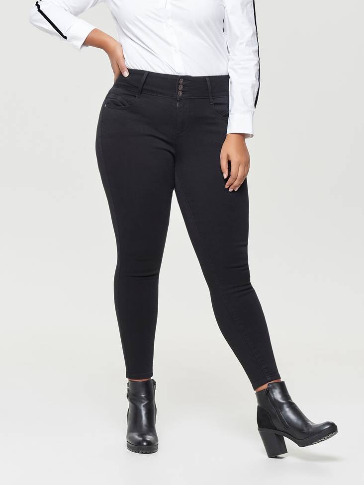 Only Carmakoma Jeans Anna hw svart - Jeans för damer - 122770 - 1