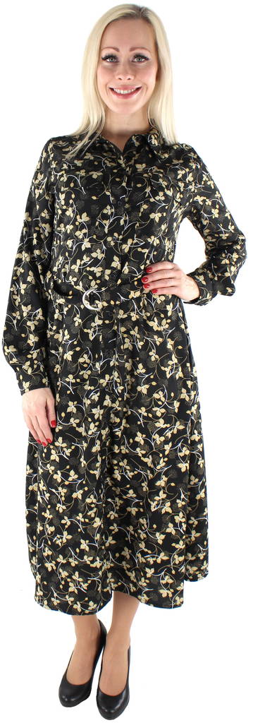 Only Skjortklänning Windy svart/gul - Klänningar och tunikor - 125110 - 1