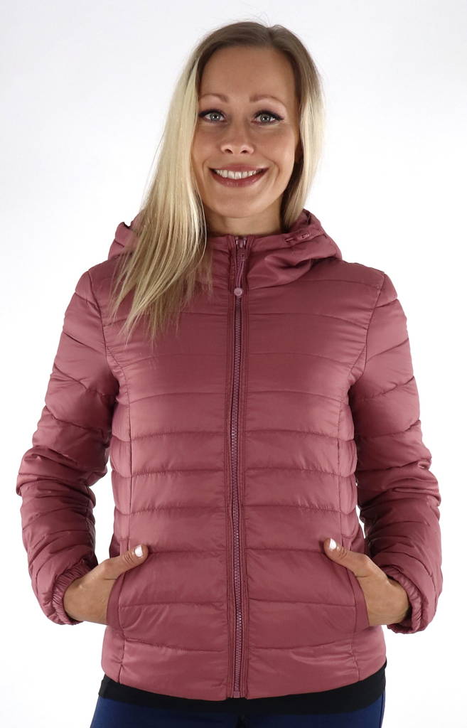 Only kvinnors lättviktsjacka Tahoe rosa brun - Lättviktsjackor för damer - 133990 - 1
