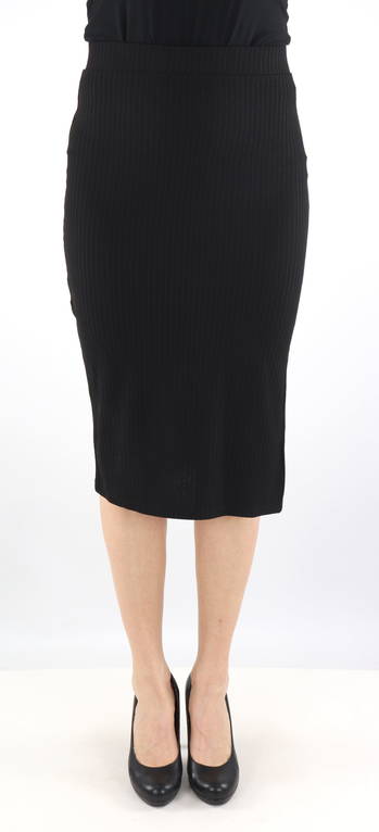 Only Kjol i ribbad tyg Emma svart - Kjolar - 130570 - 1