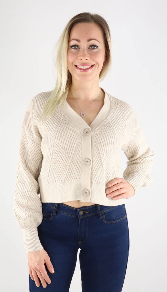 Only dam Kofta i bomull Maxina - Stickat för damer - 130160 - 1