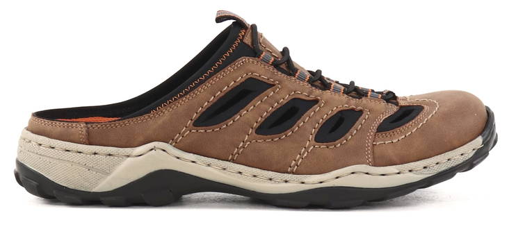 Rieker herr Slip-ins med stängd tå 08096-25 brun - Sandaler för herrar - 131070 - 1