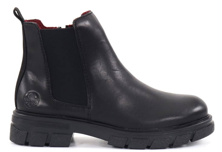 Rieker ankelstövlar för dam läder Z9150-00 svart - Rieker ankelboots - 131440 - 1