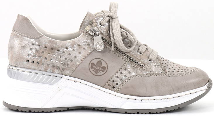 Rieker Wedge sneakers N4327-80 metallic - Rieker sneakers - 133150 - 1