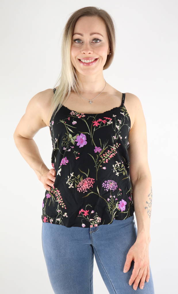 Vero Moda Top Easy singlet, svart/Mille - Toppar för damer - 131030 - 1