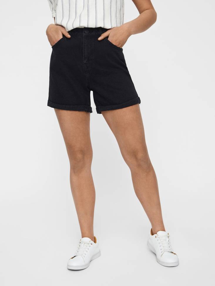 Vero Moda dam jeans shorts Nineteen hr loose svart - Shorts och capribyxor för damer - 128650 - 1