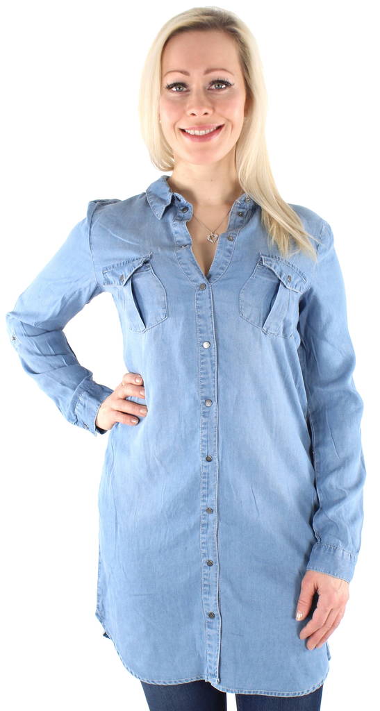 Vero Moda Skjortklänning Sigga short ljusblå - Klänningar och tunikor - 125320 - 1