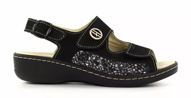 Hickersberger damsandaler med örtsula 2857 9202 svart - Arbetsskor för damer - 136470 - 1