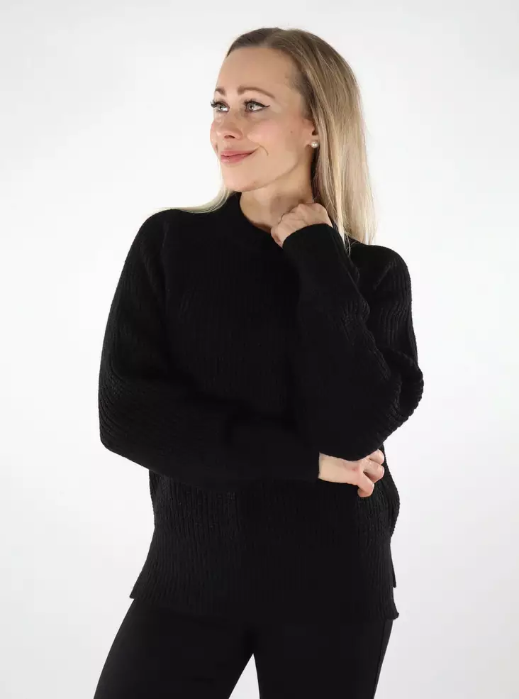 JJXX damtröja Crew Neck svart - Stickat för damer - 137340 - 1