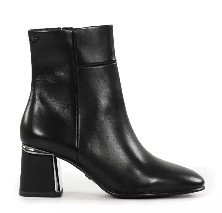 Tamaris damstövletter 25341-45 svart läder - Tamaris ankelboots - 139290 - 1
