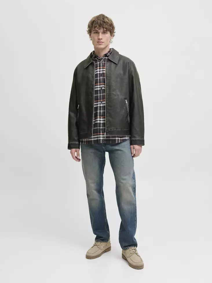 Jack&Jones Jacka JJECASABLANCA pu svart - Jackor och parkas för herrar - 139490 - 1