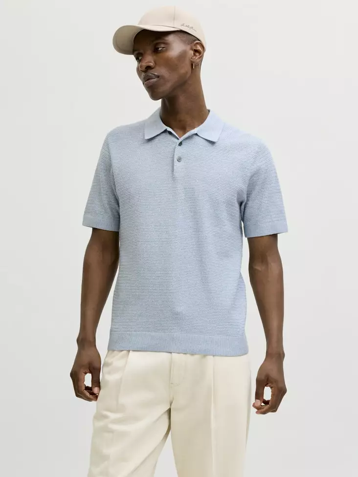 Jack&Jones herr kortärmad tröja Bluriley ashleyblå - T-shirts för herrar - 140940 - 1