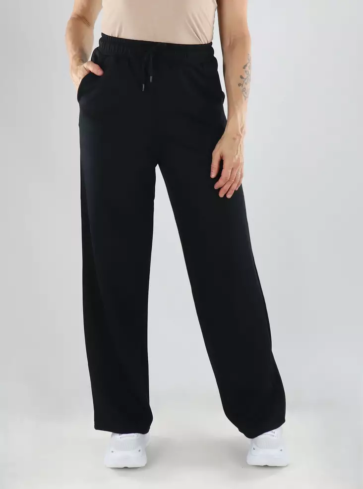 Only Play Trousers ONPLOUNGE MW STR SWT PNT svart - Träningsbyxor för damer - 141490 - 1