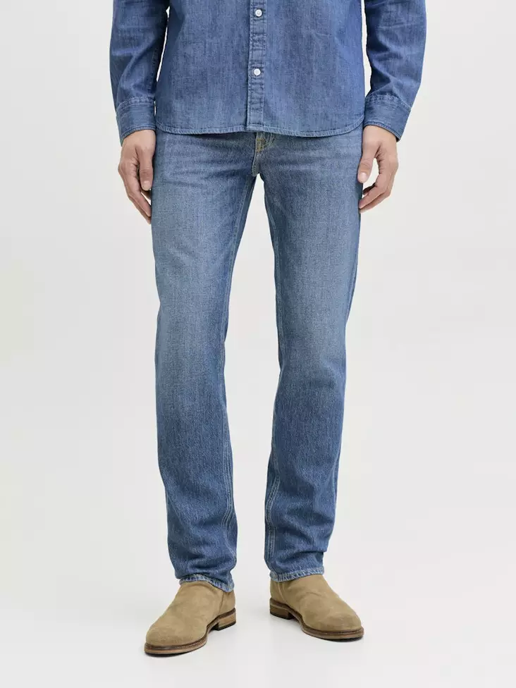 Jack&Jones herrjeans JJICLARK JJOriginal NS 415 blå denim/mellanblå - Jeans för herrar - 140380 - 1