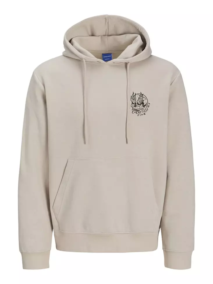 Jack&Jones hoodie för herr moonbeam - Huvtröjor för herrar - 137460 - 1