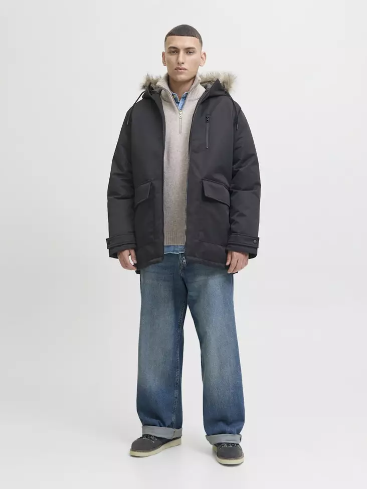 Jack&Jones Vinterjacka JJCHARLIE AVTAGBAR svart - Jackor och parkas för herrar - 139460 - 1