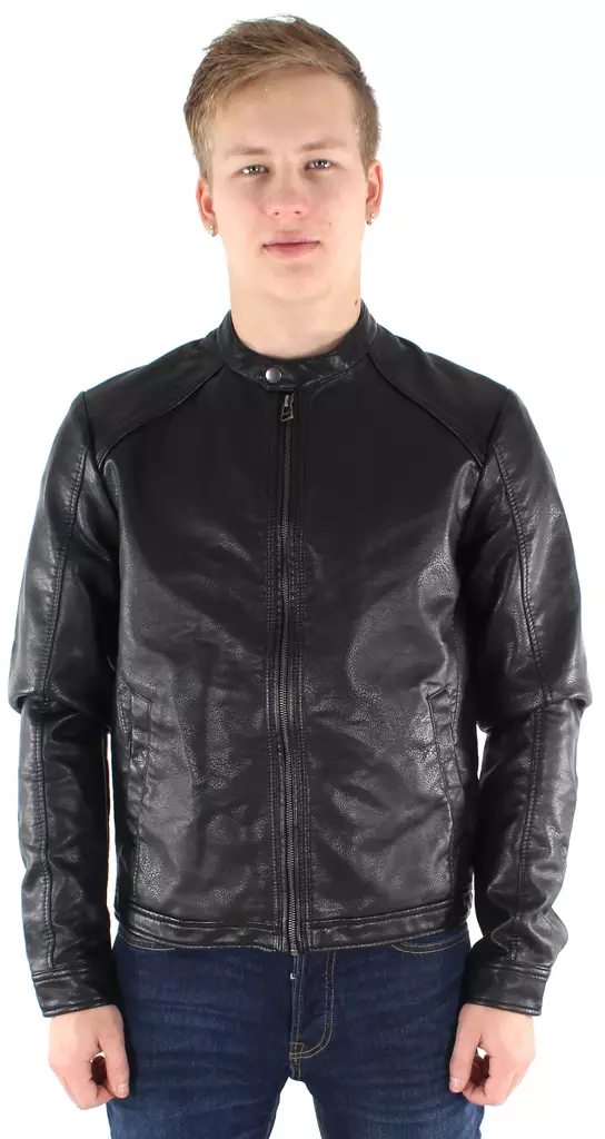 Jack&Jones Jacka Essential biker svart - Jackor och parkas för herrar - 121660 - 1