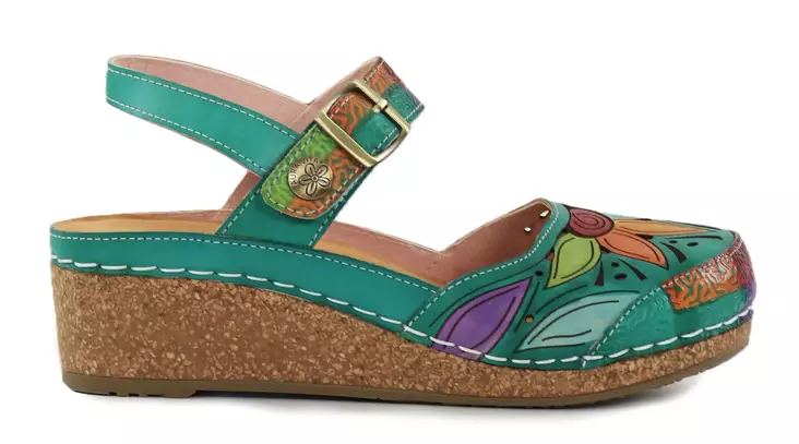 Laura Vita damsandaler Facscineo 02 vert - Sandaler för damer - 140480 - 1