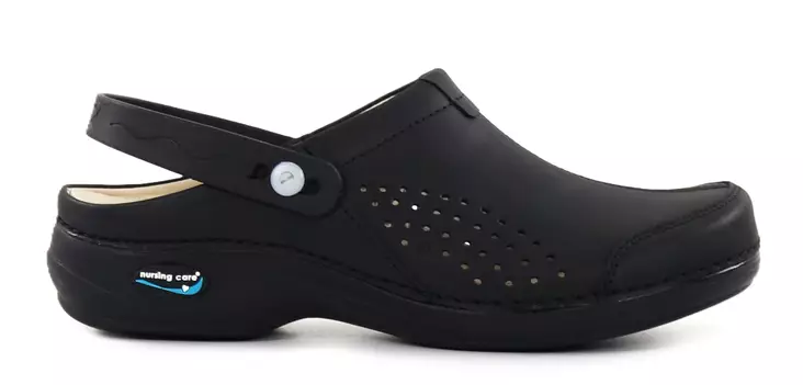 Nursing Care Maskintvättbara arbetsskor i äkta läder WG3AP11 Veneza Svart - Arbetsskor för damer - 111710 - 1