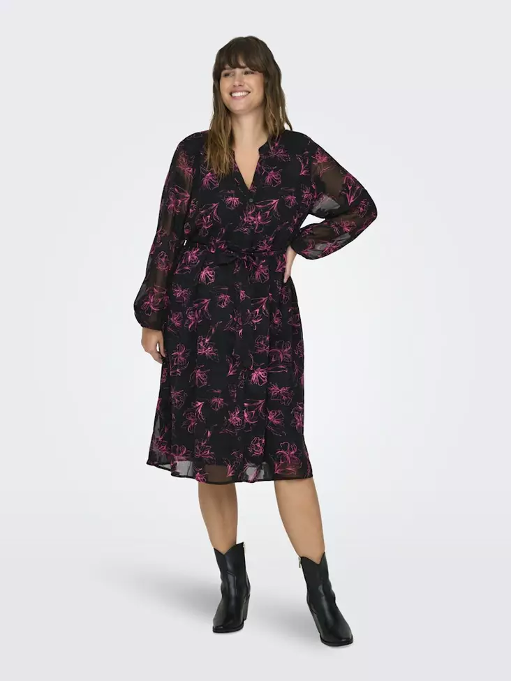 Only Carmakoma plus size klänning fuchsia lila - Klänningar och tunikor - 136940 - 1