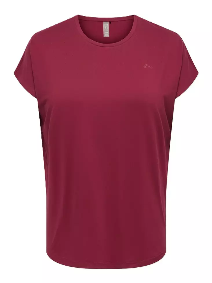 Only Play Curvy T-shirt Aubree rhodendro - Sport T-shirts för damer - 141470 - 1