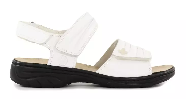 Rieker lädersandaler för damer 64560-81 vit - Rieker sandals - 137960 - 1