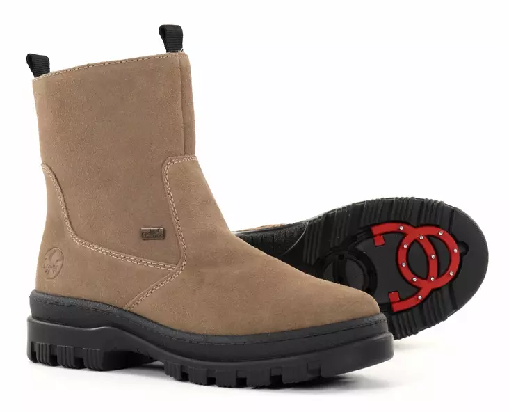 Rieker ankelboots med dubbar för damer X8250-64 beige - Rieker ankelboots - 139100 - 1