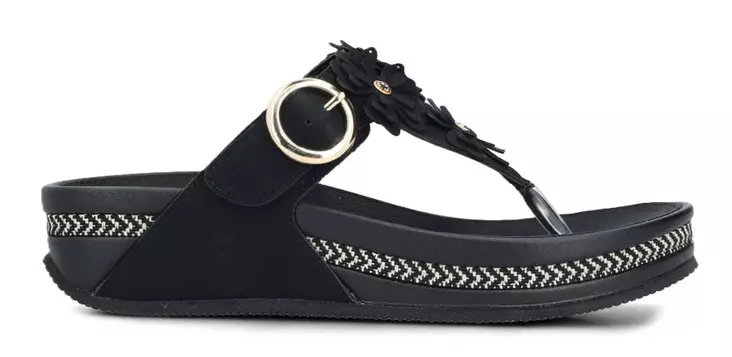 Rieker damflip-flops V1466-00 svart - Rieker mulor - 140660 - 1