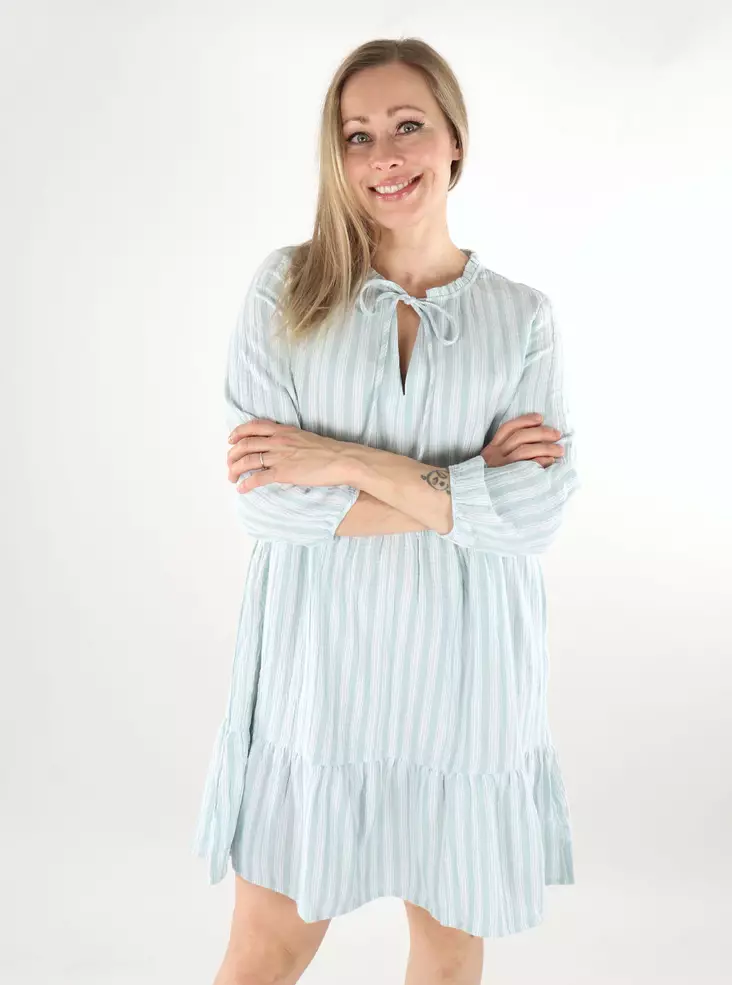 Vero Moda klänning/tunika 3/4 gray mist/snow white - Klänningar och tunikor - 138560 - 1