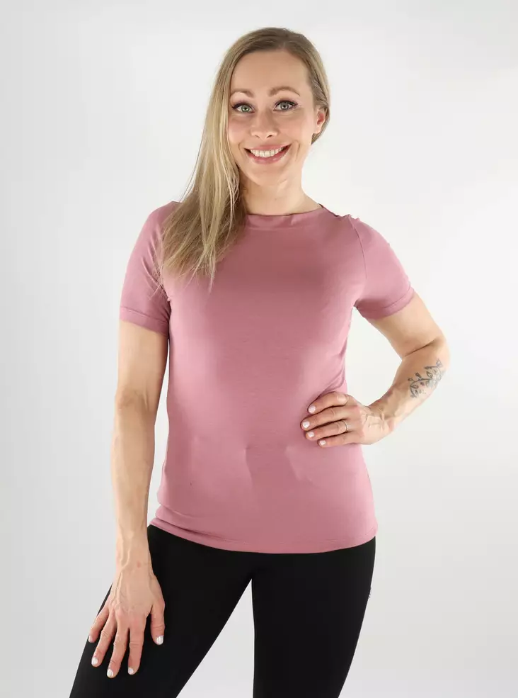 Vero Moda t-shirt dam VMPANDA Modal nostalgirosa - T-shirts för damer - 138530 - 1