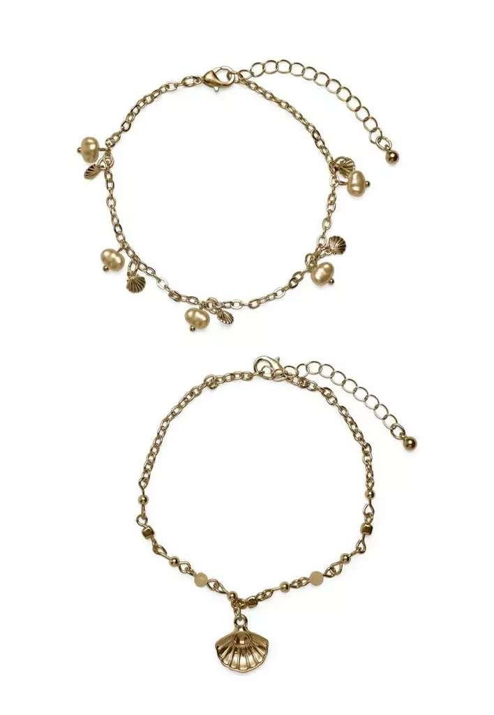 Vero Moda Fotlänk 2-pack guld - Armband - 140320 - 1