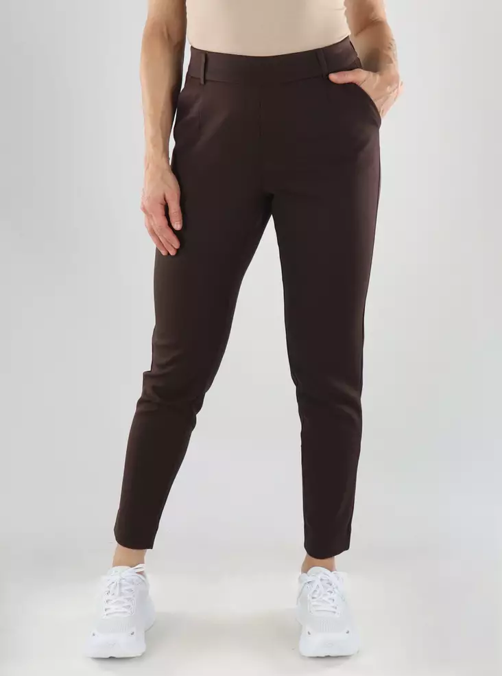 Vila Trousers HW SLIM PANT kaffeböna - Byxor för damer - 141520 - 1