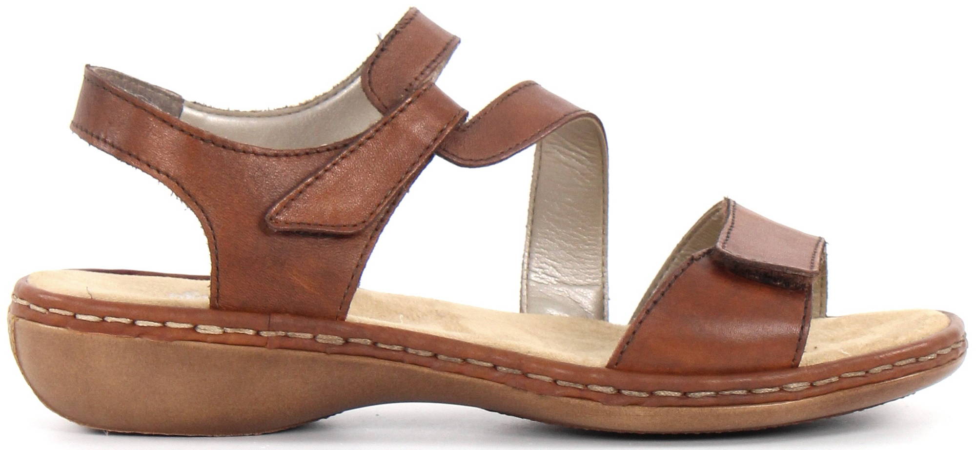 Rieker dam AntistressSandals 659C724, Brown webbutik