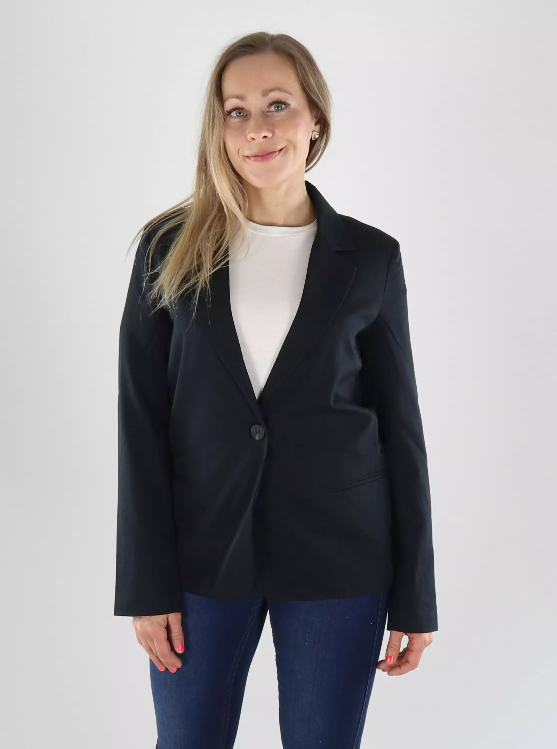 Vila Jacka L/S KAVAJ svart beaty