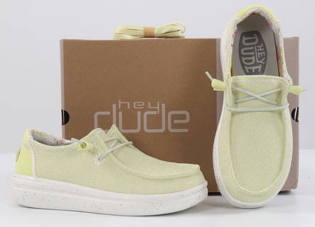 HEYDUDE Skor 40076-7C1 Wendy Rise Lemon - Promenadskor för damer - 133671 - 2