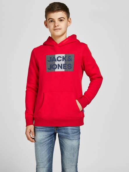 Jack & Jones junior hoodie för pojkar Corps logo - Huvtröjor för herrar - 127921 - 1