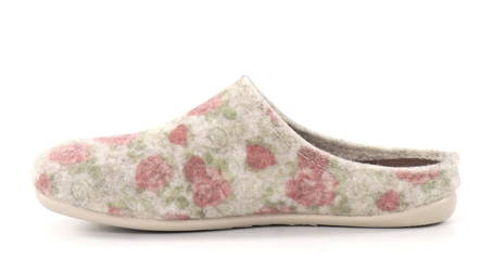 Shepherd Cilla damtofflor beige/blommigt mönster - Tofflor för damer - 134411 - 2