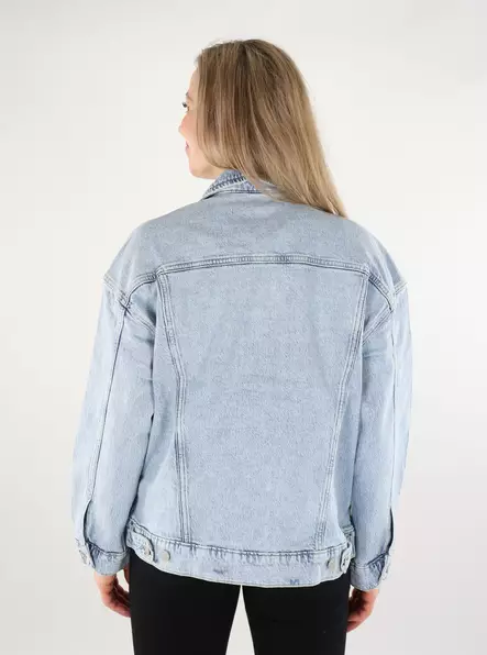 Vero Moda jeansjacka dam Oversize Denim i blått - Jeansjackor för damer - 138221 - 2