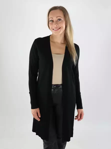 JJXX dam långkofta lång svart - Stickat för damer - 139101 - 1