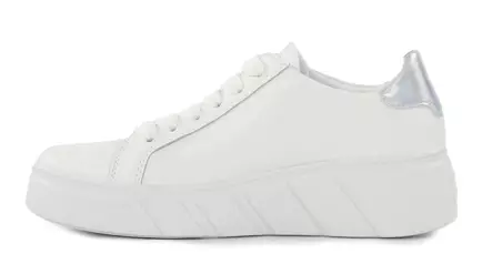Rieker damsneakers i äkta läder W2605-80 vit - Rieker sneakers - 140171 - 2