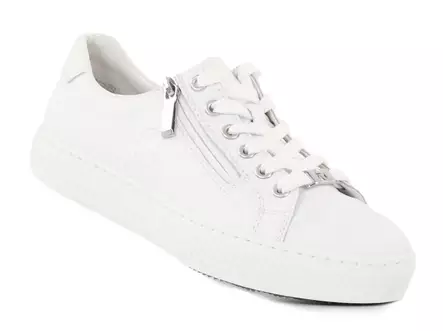 Rieker damsneakers i äkta läder L59L1-83 vit - Rieker sneakers - 140231 - 2