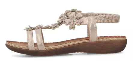 Rieker blommiga sandaler dam V7573-90 guld - Rieker sandals - 140621 - 2