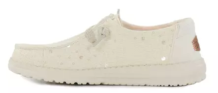 HEYDUDE Skor Wendy Sequin Lace elfenben - Promenadskor för damer - 141171 - 2