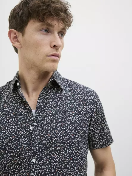 Jack&Jones kortärmad klänningskjorta Blasummer night sky - Skjortor för herrar - 138481 - 2