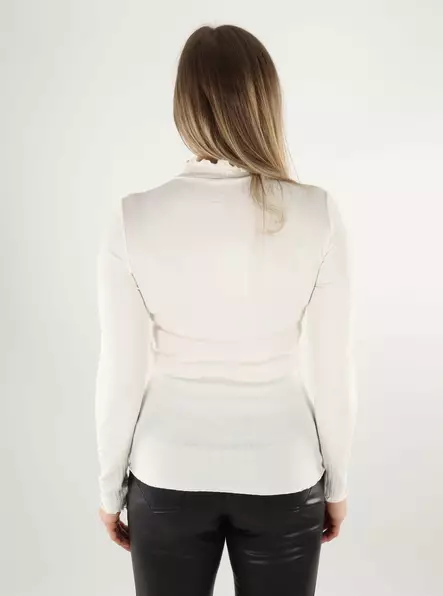 JDY damskjorta med hög halsringning Life Cloud Dancer - Långärmade tröjor för  damer - 140061 - 2