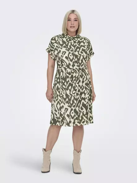 Only Carmakoma Plus Size Skjortklänning asfalt/pimpsten - Klänningar och tunikor - 138101 - 1