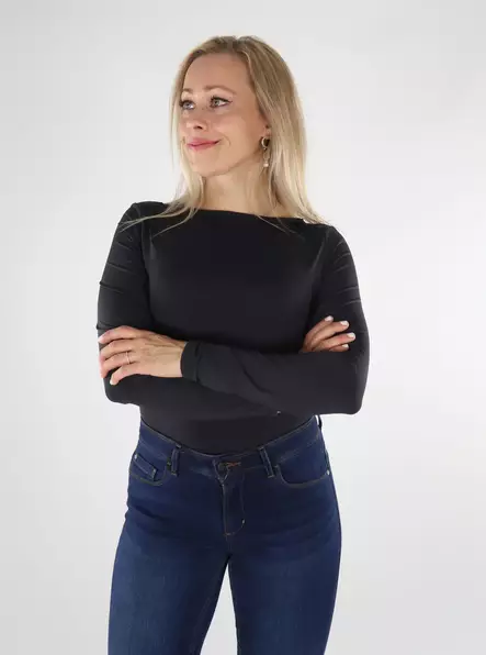 Only Skjorta 2-vägs svart - Långärmade tröjor för  damer - 136541 - 1