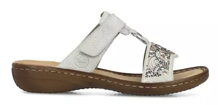 Rieker damslippers 608K2-40 grå - Rieker mulor - 140661 - 1