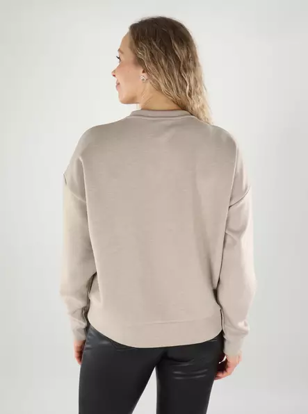Vila damtröja VIREFLECT Detalj natur/bra - Huvtröjor och sweatshirts - 139561 - 2